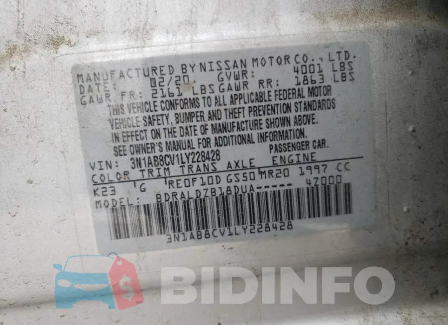 3N1AB8CV1LY228428 Photo# 12