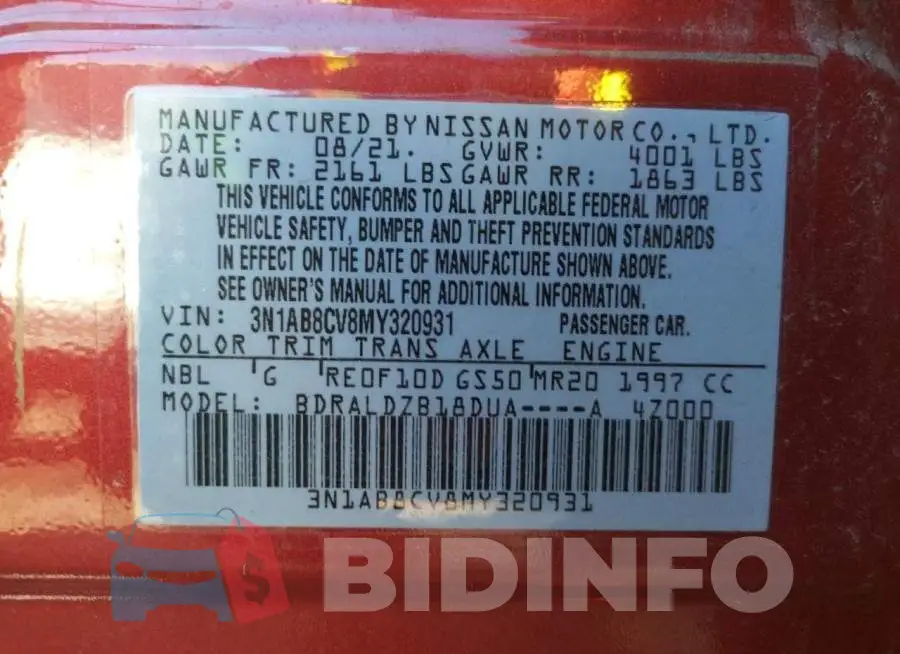 3N1AB8CV8MY320931 Photo# 12