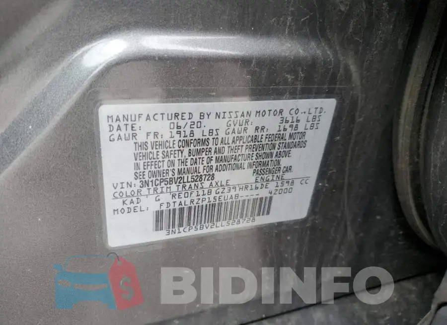3N1CP5BV2LL528728 Photo# 12