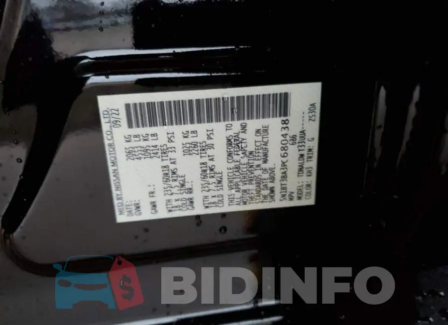 5N1BT3BA3PC680438 Photo# 13