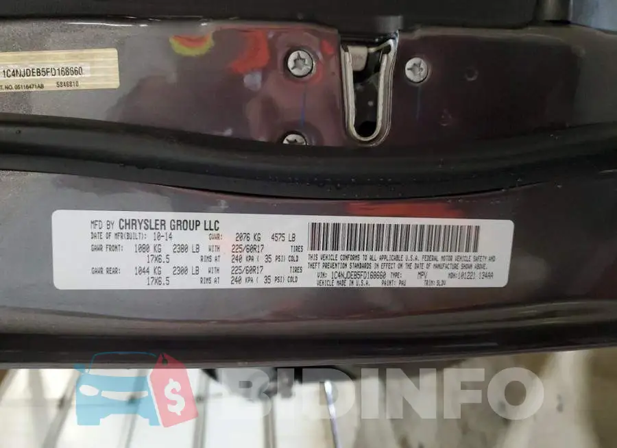 1C4NJDEB5FD168660 Photo# 12