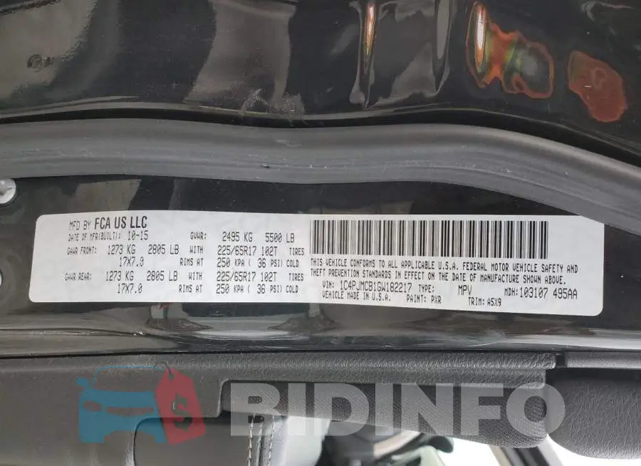 1C4PJMCB1GW182217 Photo# 13