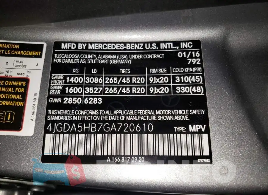 4JGDA5HB7GA720610 Photo# 10