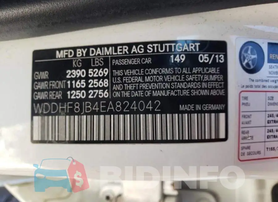 WDDHF8JB4EA824042 Photo# 12