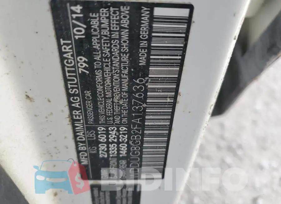WDDUG8CB2FA137636 Photo# 10