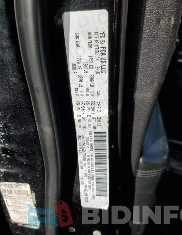 1C4RDJDG6GC340853 Photo# 13