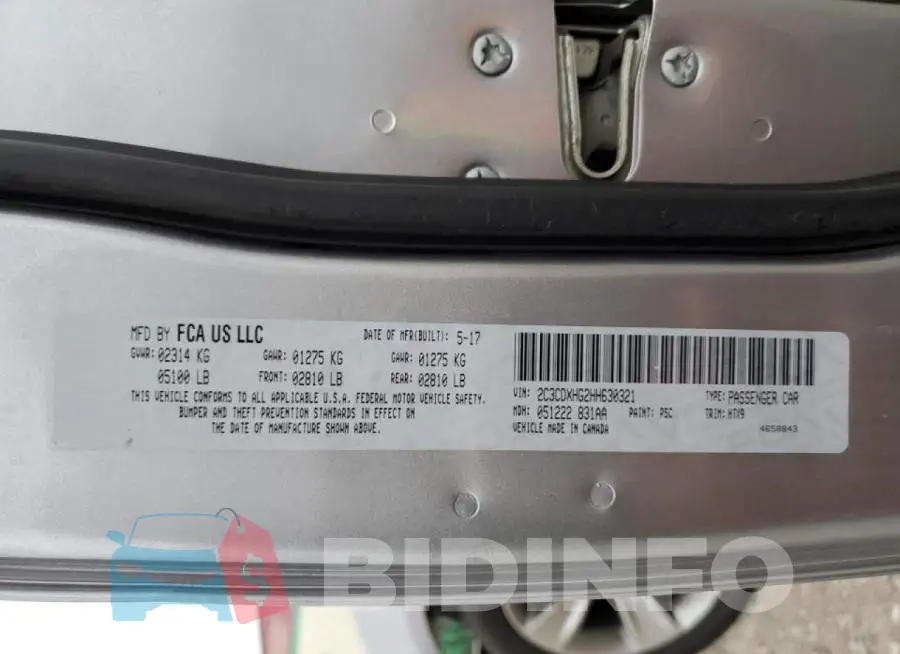 2C3CDXHG2HH630321 Photo# 13