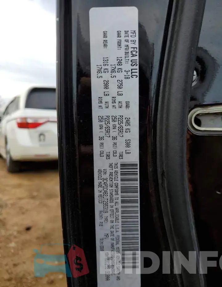 3C4PDCAB2JT295319 Photo# 13