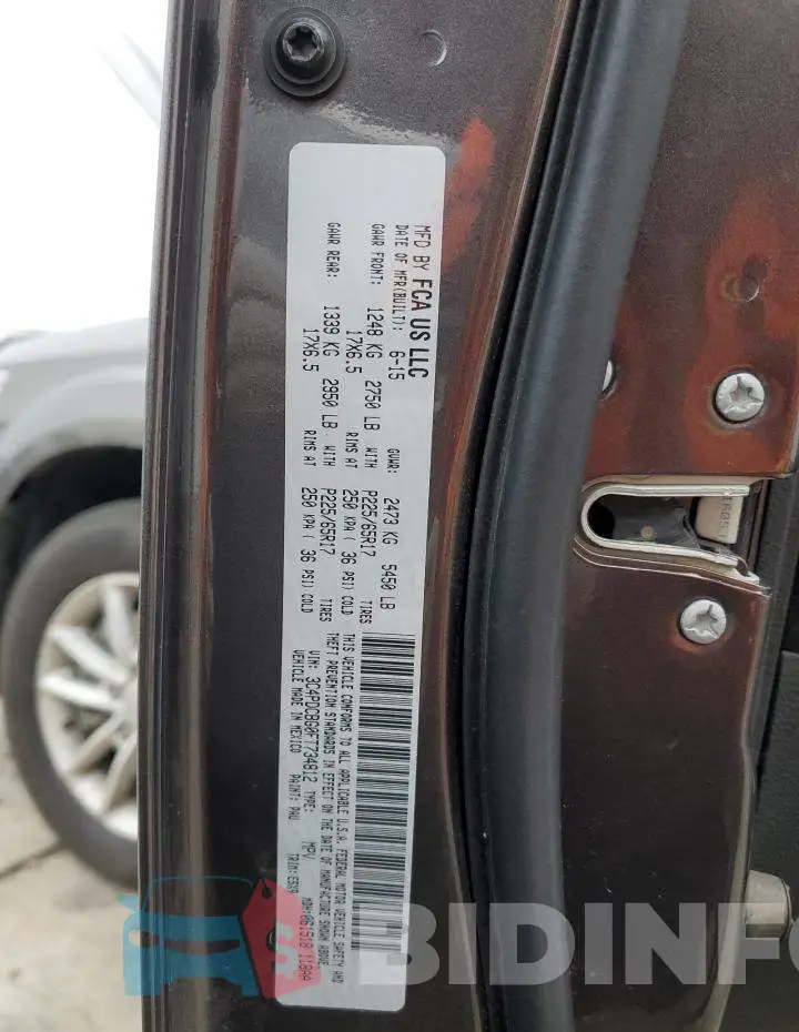 3C4PDCBG0FT734812 Photo# 13
