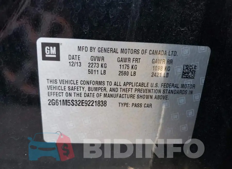 2G61M5S32E9221838 Photo# 12