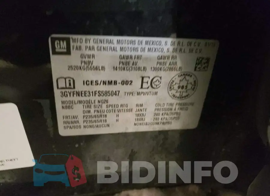 3GYFNEE31FS585047 Photo# 12