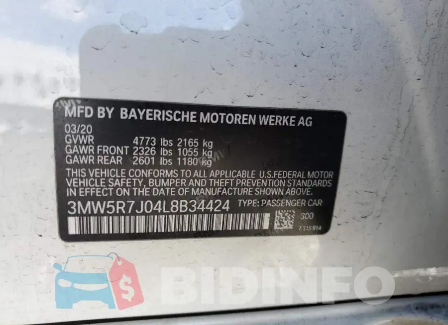 3MW5R7J04L8B34424 Photo# 12