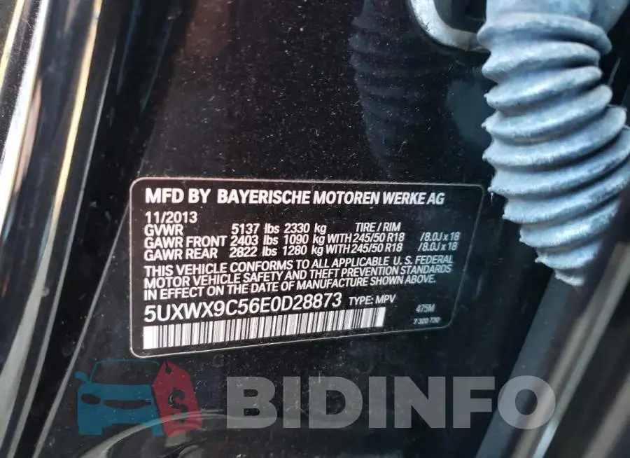 5UXWX9C56E0D28873 Photo# 13