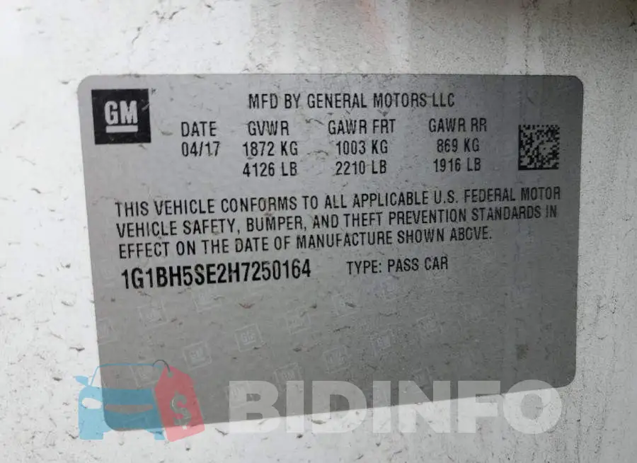 1G1BH5SE2H7250164 Photo# 12