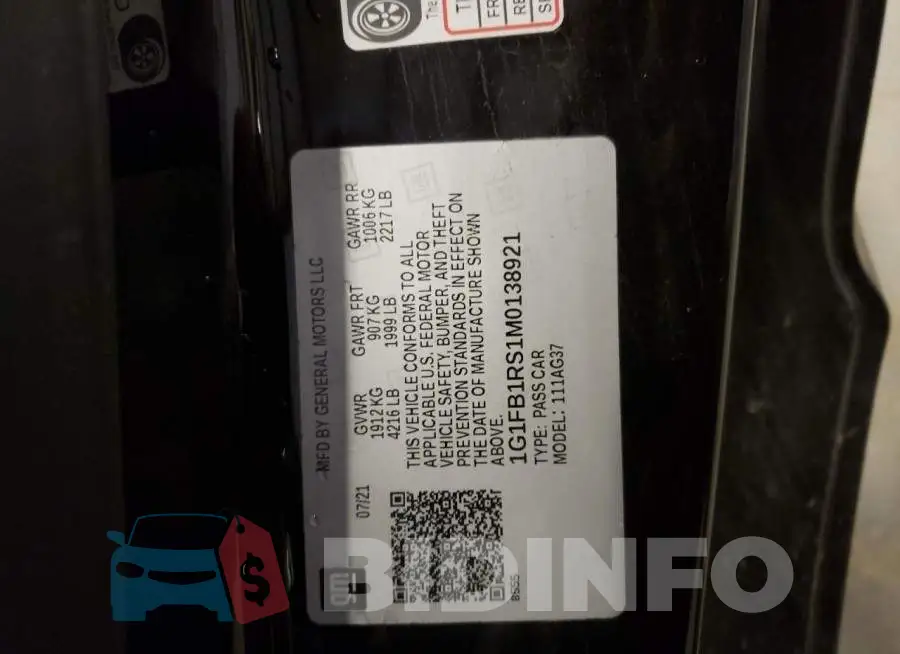 1G1FB1RS1M0138921 Photo# 12