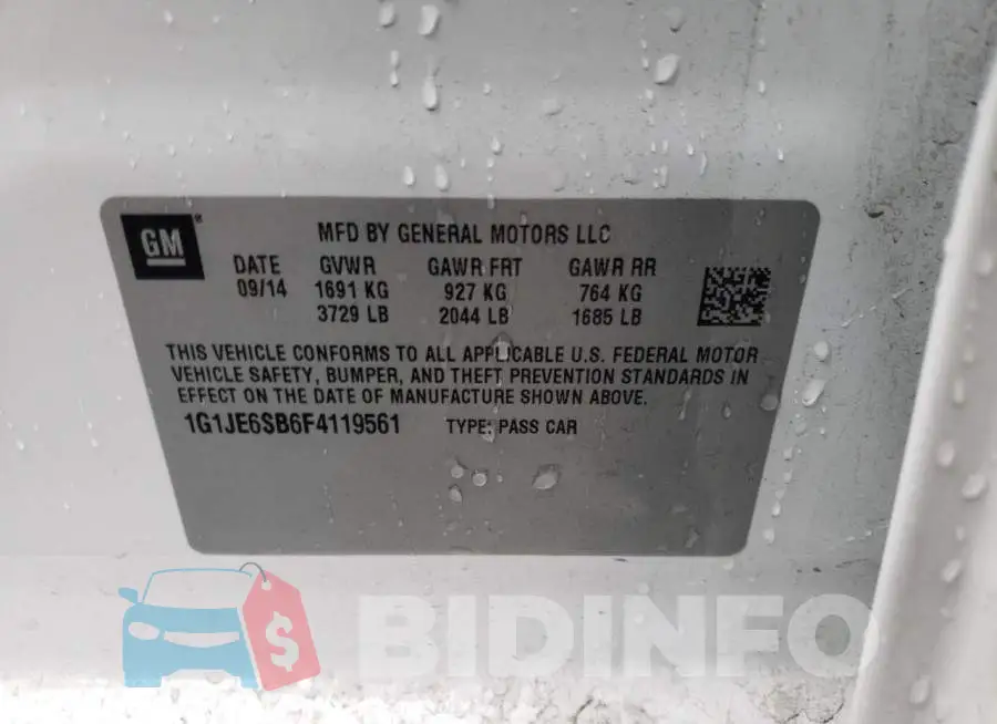 1G1JE6SB6F4119561 Photo# 10