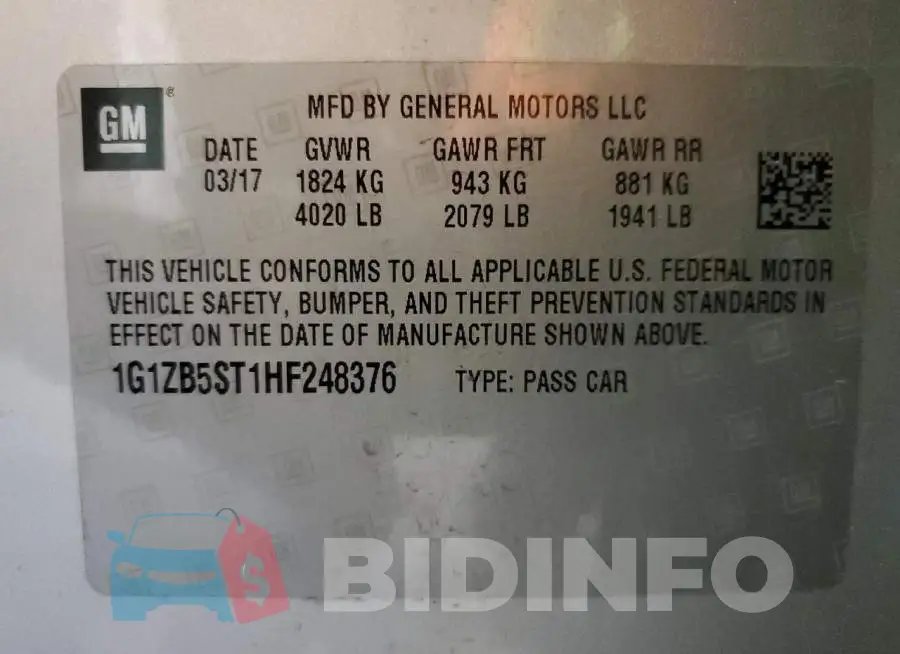 1G1ZB5ST1HF248376 Photo# 12