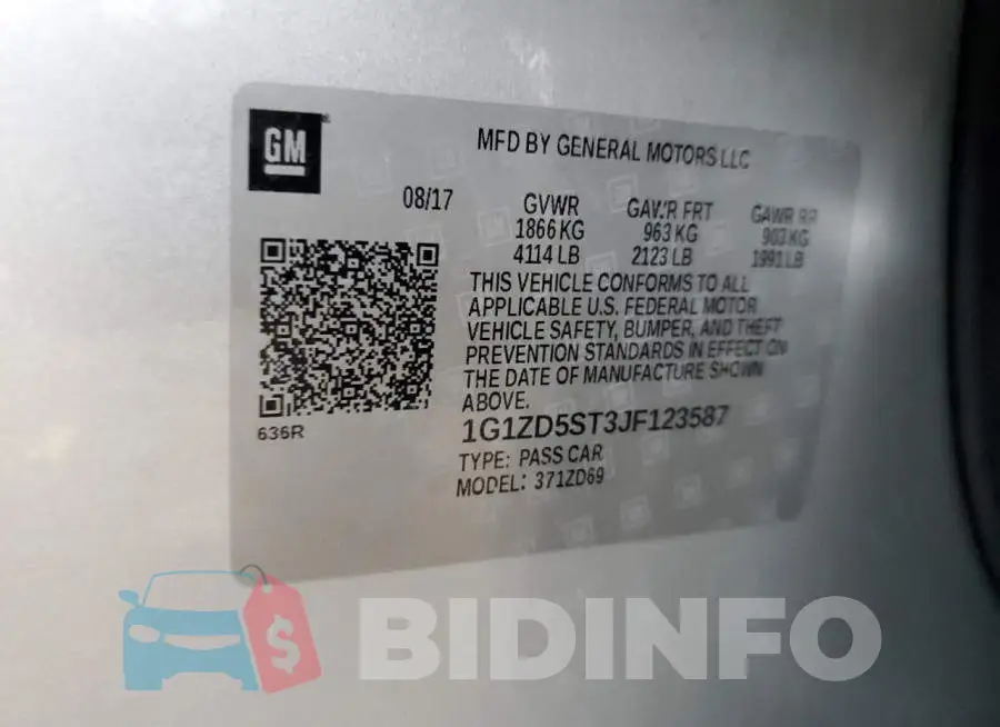 1G1ZD5ST3JF123587 Photo# 12
