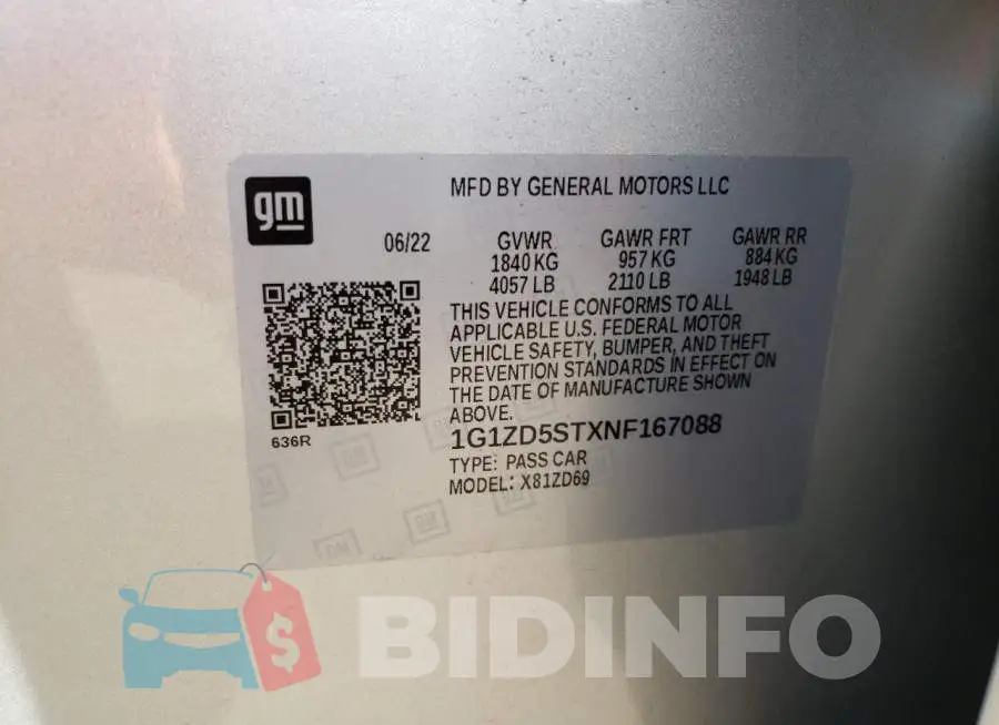 1G1ZD5STXNF167088 Photo# 12