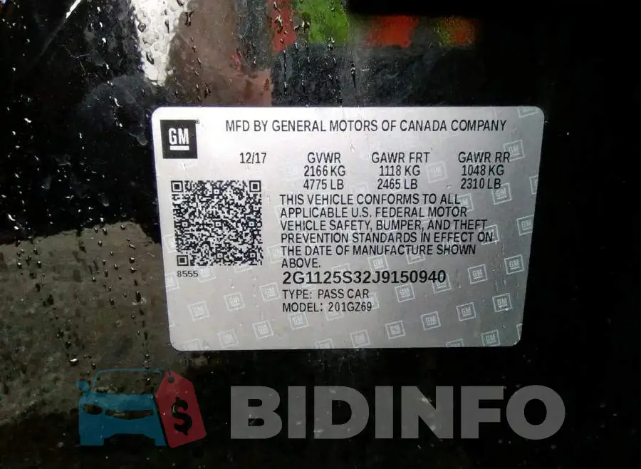 2G1125S32J9150940 Photo# 10