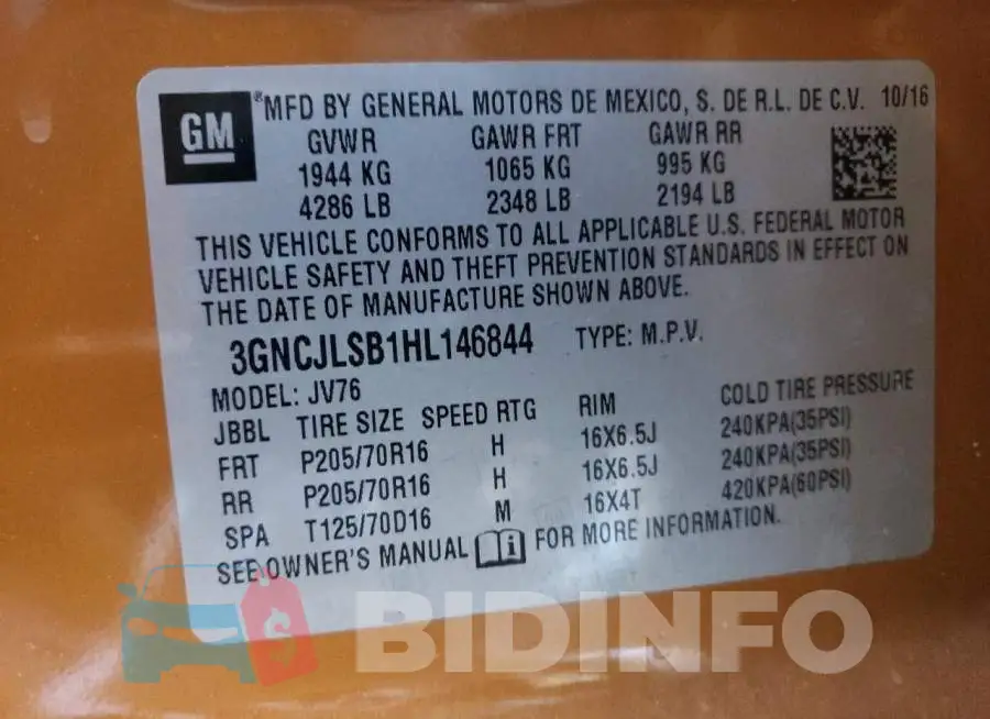 3GNCJLSB1HL146844 Photo# 14