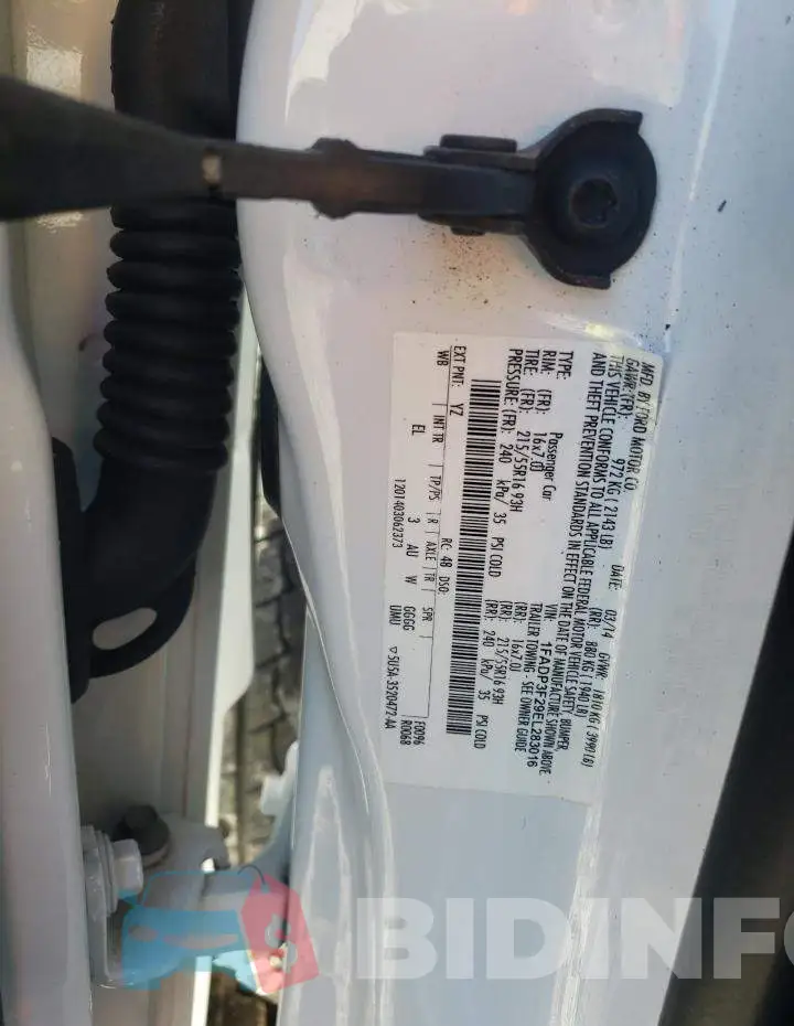 1FADP3F29EL283016 Photo# 12