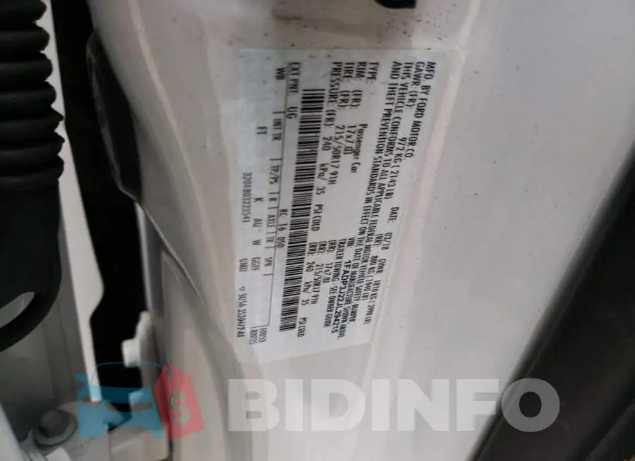 1FADP3J22JL294215 Photo# 12