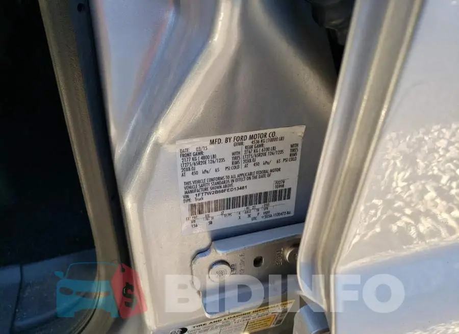 1FT7W2B68FED13481 Photo# 13