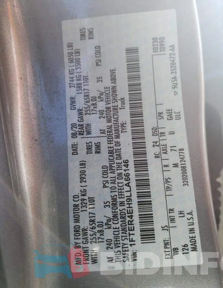 1FTER4EH9LLA66146 Photo# 12