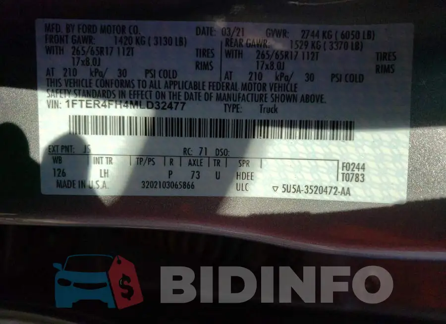 1FTER4FH4MLD32477 Photo# 12