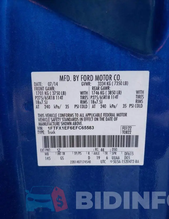 1FTFX1EF6EFC65583 Photo# 13