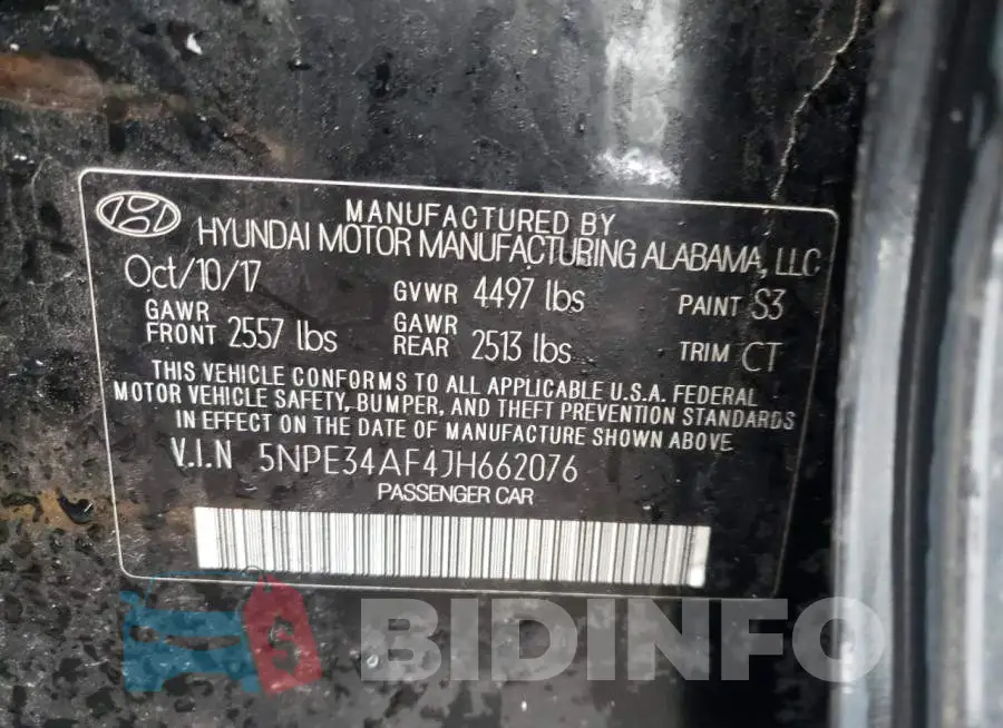 5NPE34AF4JH662076 Photo# 12