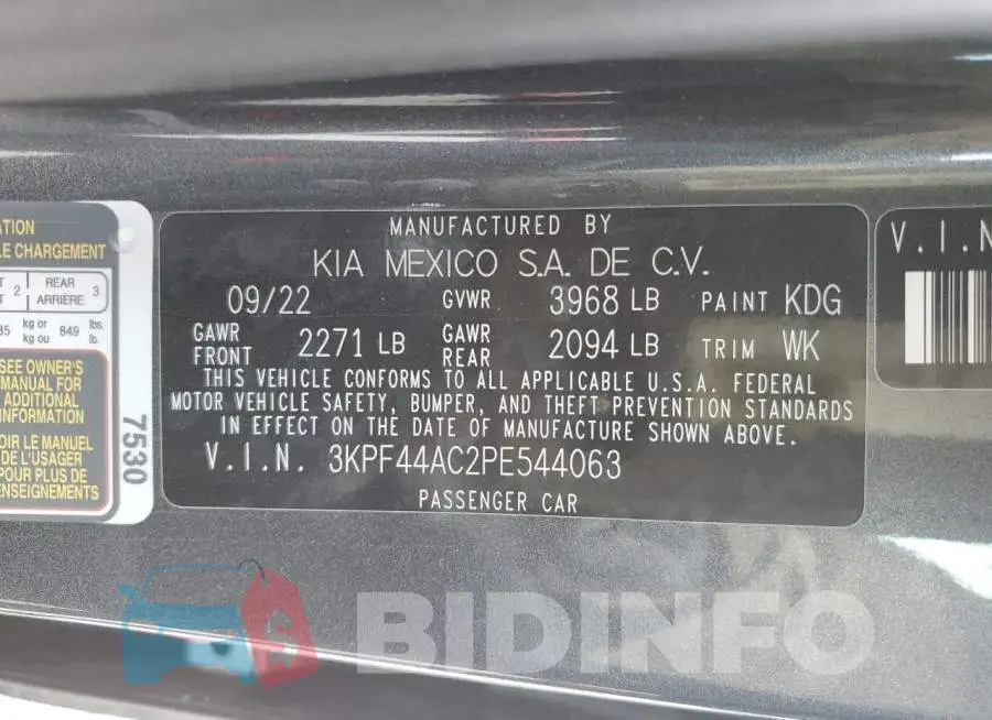 3KPF44AC2PE544063 Photo# 10