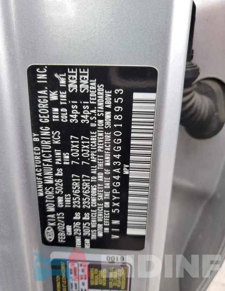 5XYPG4A34GG018953 Photo# 13