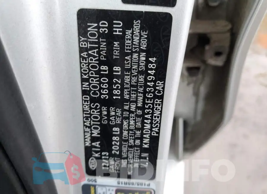 KNADM4A35E6349484 Photo# 12