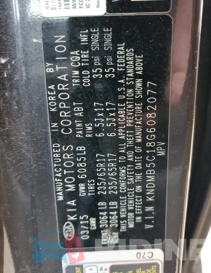 KNDMB5C18G6082077 Photo# 13