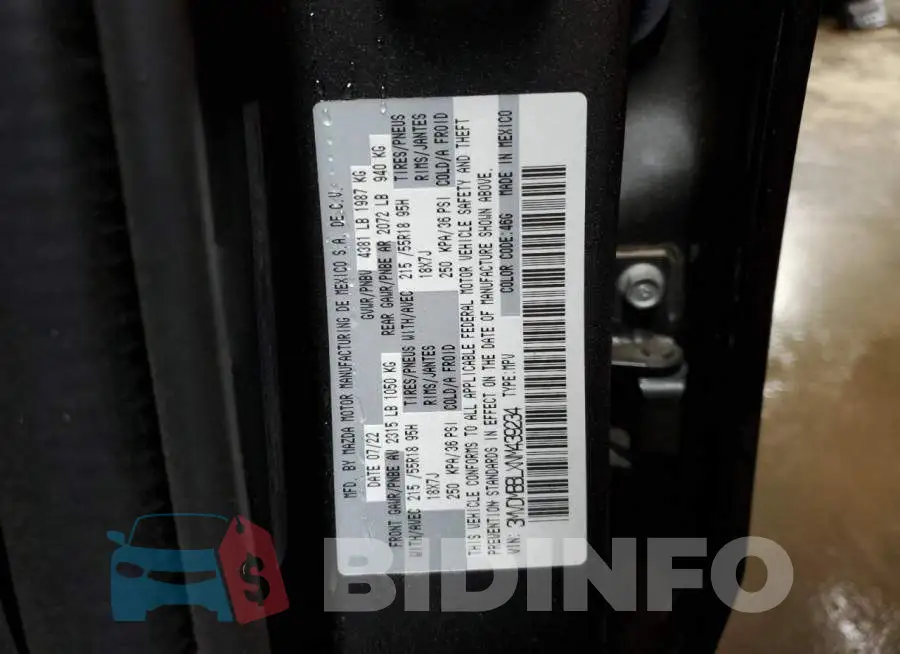 3MVDMBBLXNM439234 Photo# 10