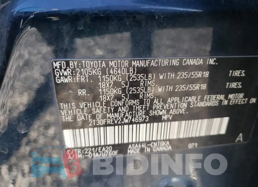 2T3DFREV2JW746973 Photo# 12