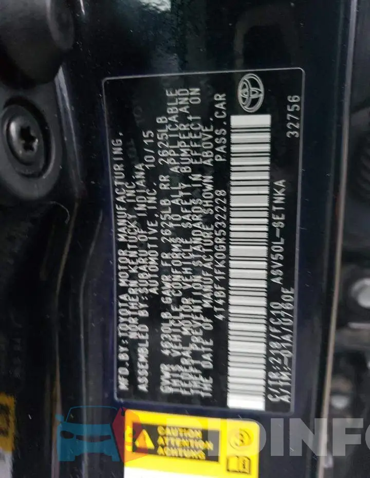 4T4BF1FK0GR532228 Photo# 12
