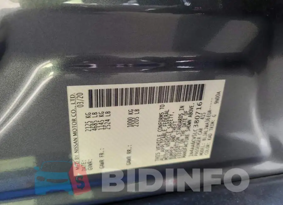 1N4AA6CV5LC380716 Photo# 12