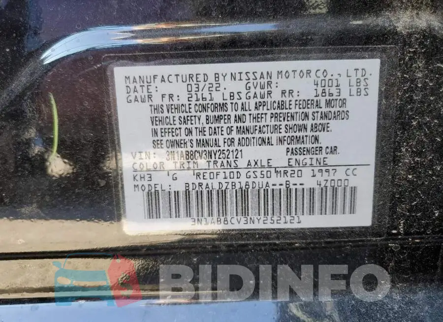 3N1AB8CV3NY252121 Photo# 12