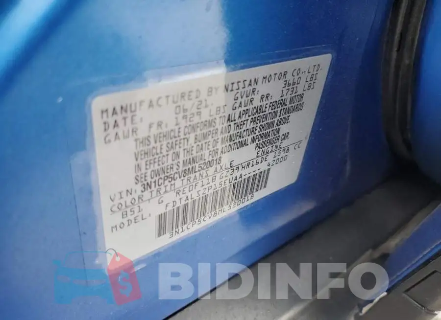 3N1CP5CV8ML520018 Photo# 13
