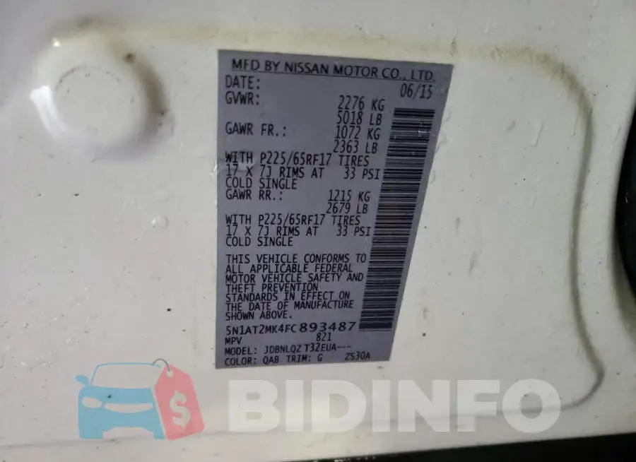 5N1AT2MK4FC893487 Photo# 13