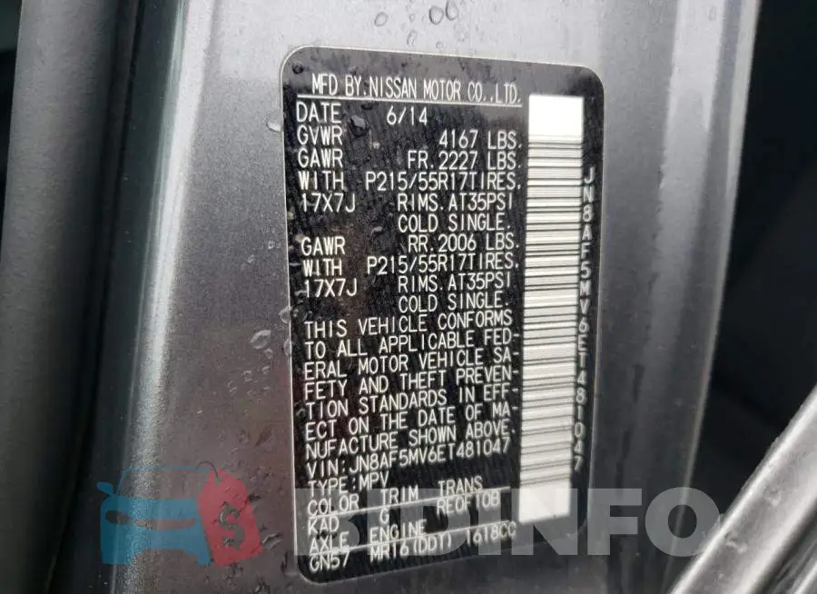 JN8AF5MV6ET481047 Photo# 12