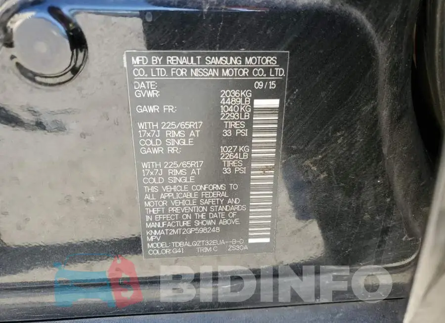 KNMAT2MT2GP598248 Photo# 12