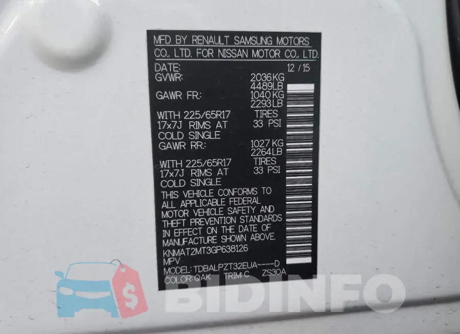 KNMAT2MT3GP638126 Photo# 13
