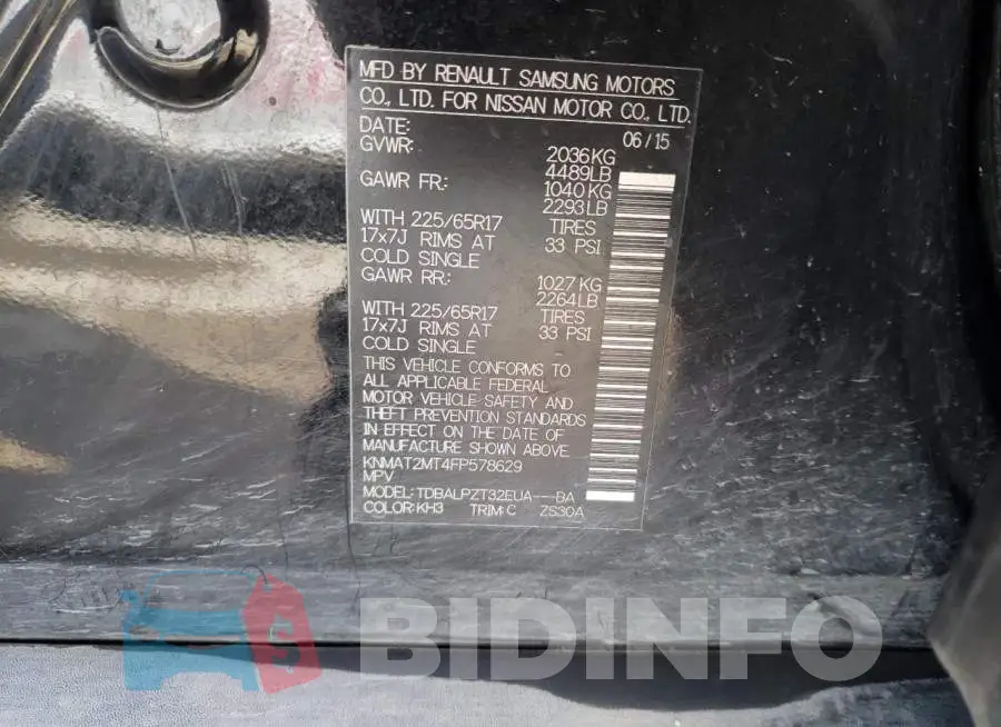 KNMAT2MT4FP578629 Photo# 12