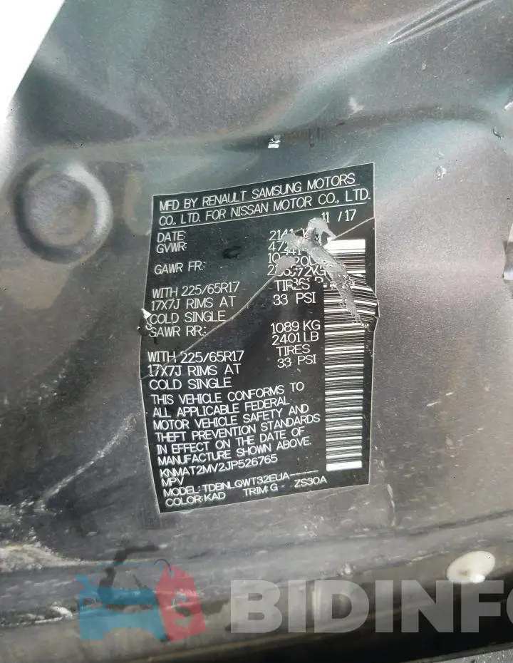 KNMAT2MV2JP526765 Photo# 13