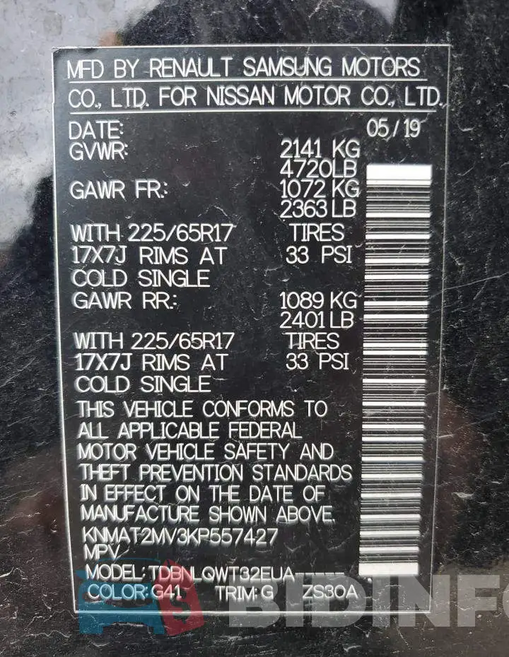 KNMAT2MV3KP557427 Photo# 13