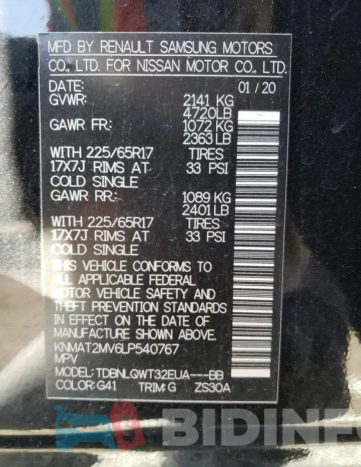 KNMAT2MV6LP540767 Photo# 14